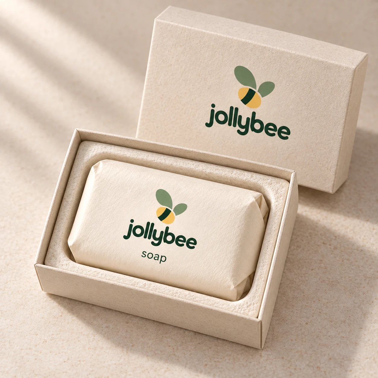 Baby soap packaging presentation